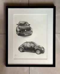 Collage eines VW Beetle